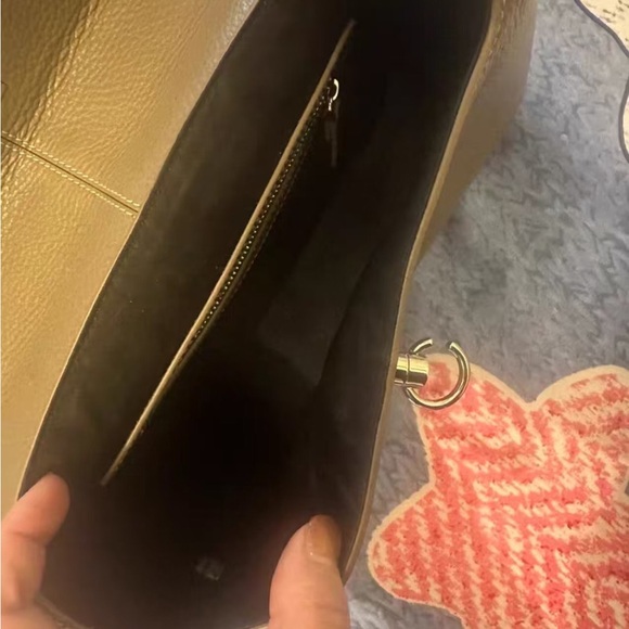 Cafune Elegant Brown Leather Satchel - Picture 6 of 6